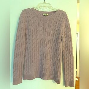 Tyler Böe lilac cashmere sweater — size small